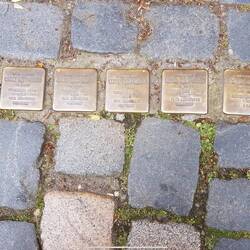 Stolpersteine (photo courtesy of the internet...I was so up in my head I forgot to take my own photo