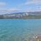 Kiesstrand am Camping