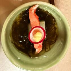 Yam Tofu (Mekabu Seaweed)
