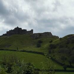 The castle in the distance