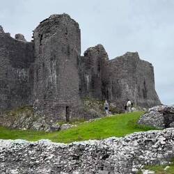 Video of the castle exterior and cliff face