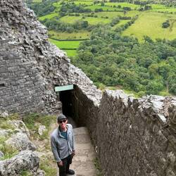 Heading into the tunnel to reach the cave