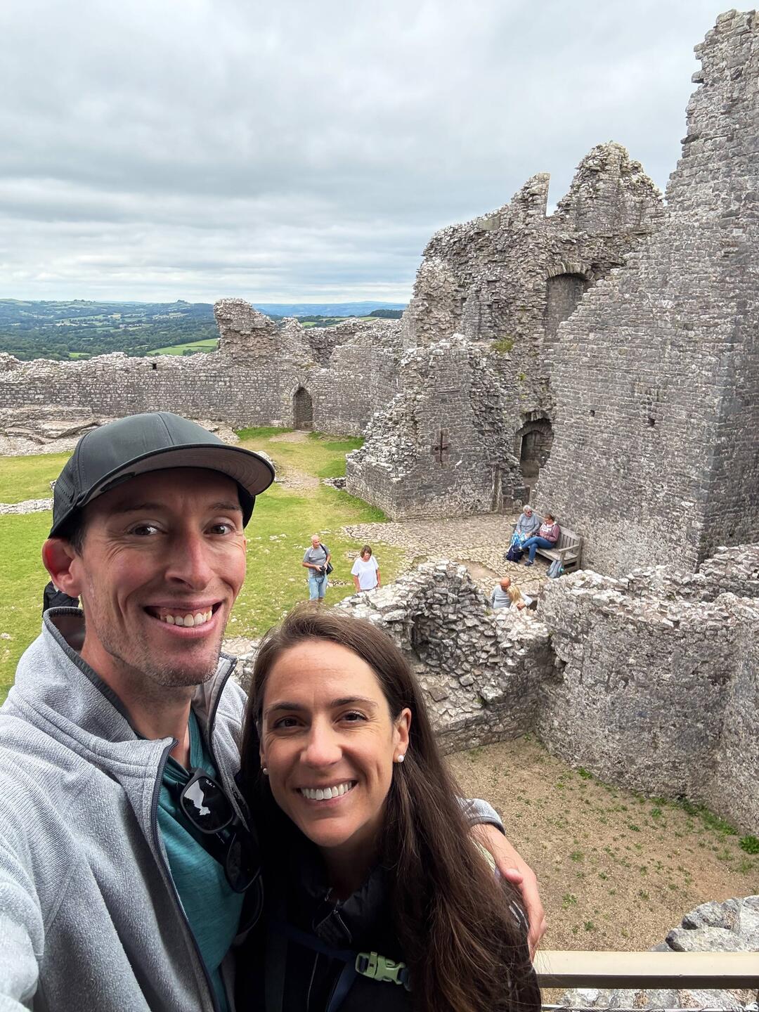 In the Carreg Cennen castle ruins