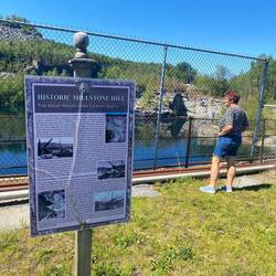 Speziell Nord Vermont (VT) war ein Haupt Granit Steinbruch Gebiet.