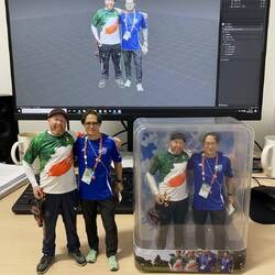 Johnson, a volunteer at the games turns Victor into Action Man using 3D printing - WOW - Impressive