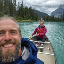 Das erste mal in einem Kanu seit Neuseeland. Was für ein Spaß!