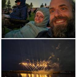 Das Feuerwerk am See, ausgetragen von den USA