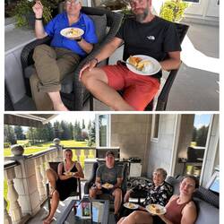 Familientreffen am Sonntag, inklusive Kuchen von uns