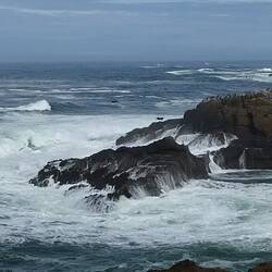 Wilde stürmische Küste