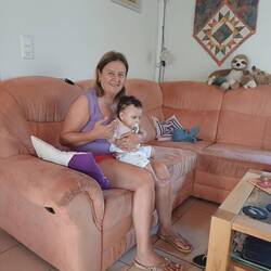 Sylvia beim Babysitten