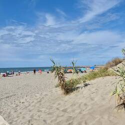 Strand Zugang zum Mittelmeer