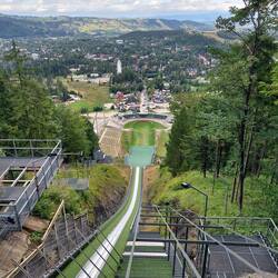Die Skisprungschanze von Zakopene