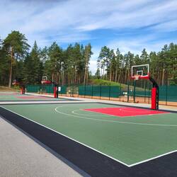 Übungsplätze für Basketball
