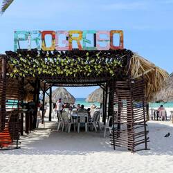 Beach in Progreso, on the Gulf of Mexico.