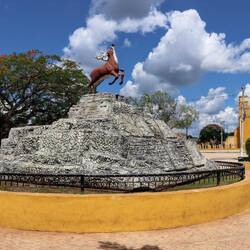 Central Square in the town of Acanceh.