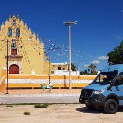 In the town of Cuzama.