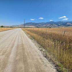 Montana gravel road.