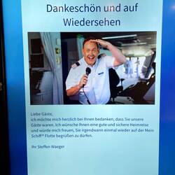 Unser Cruise Director verabschiedet sich - wir uns auch 🫡 👋