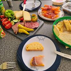 Mittagessen auf italienische Art