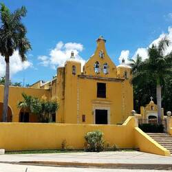 Colonial style church. These historical vestiges are very common here.