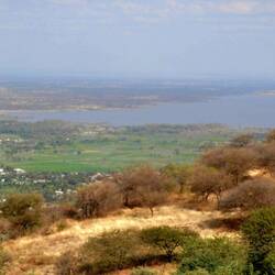 Balkon Blick auf den Manyara See