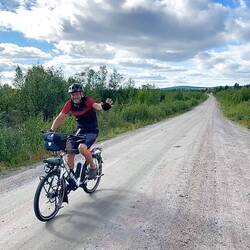 Heute als Rennradler unterwegs.