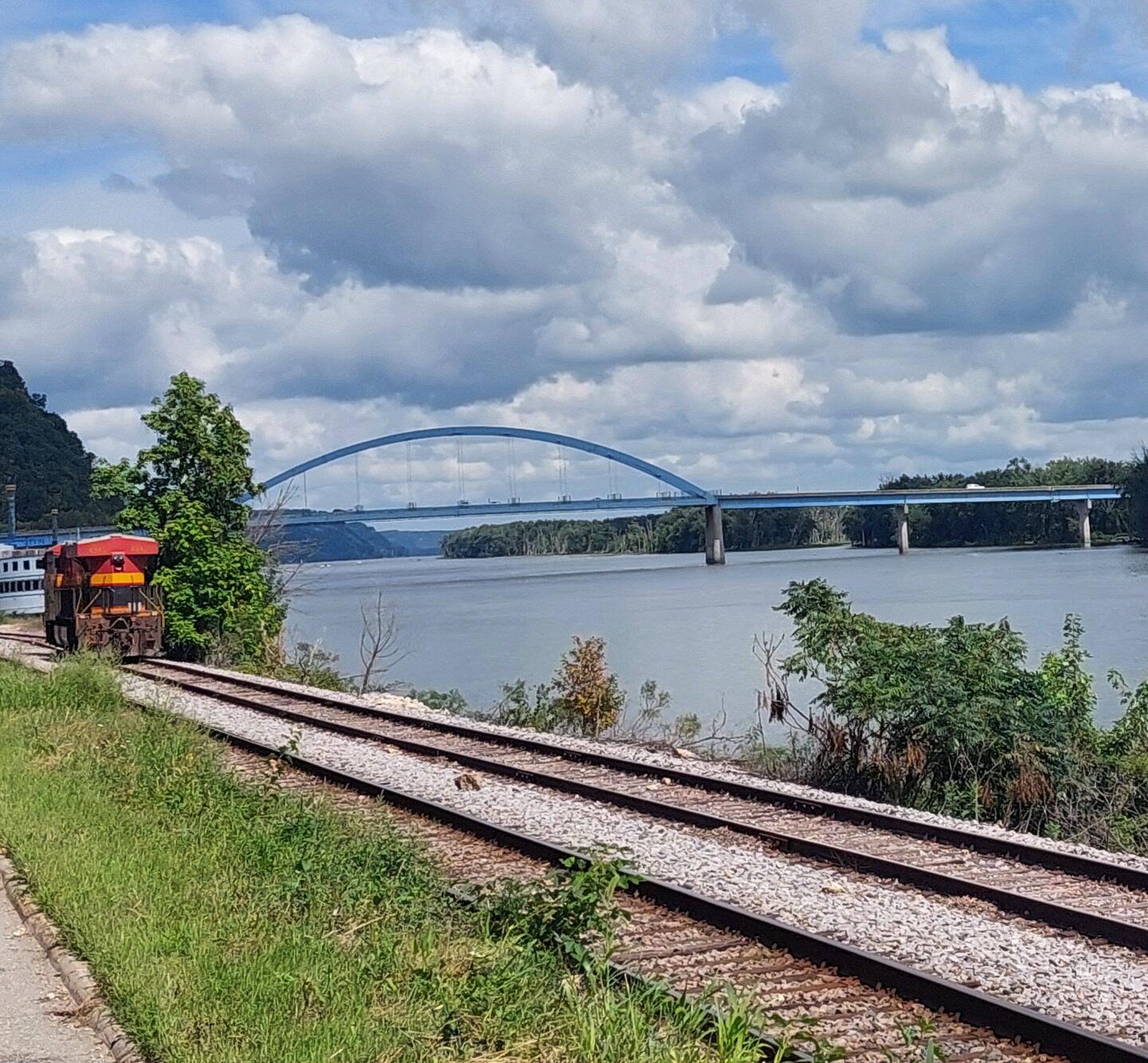 Die letzten Blicke auf den Mississippi River