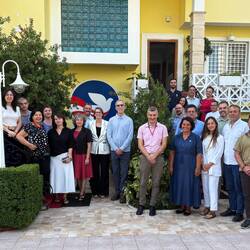The enthusiastic Albania/Montenegro staff