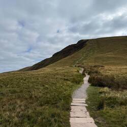 The start of the first peak ascent