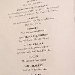 First Mass on Sunday at St. Marys