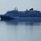 Met this passenger ship as we left the Strait.