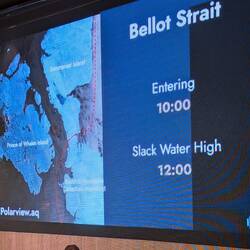 At the briefing - times for today.