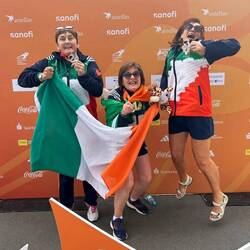 Only slightly delighted at our Golf medals 🤣