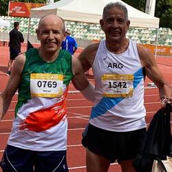 John is a legend- knocked off his bike yesterday- bandages , bruises- Silver in 1500m