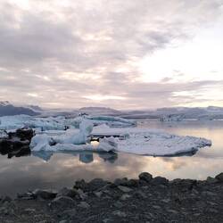 Jökullsàrlòn Gletscherlagune. Zur Erinnerung: wir haben August.