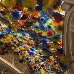 Ceiling of the lobby in the Bellagio