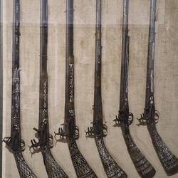 Old weapons they used in the war