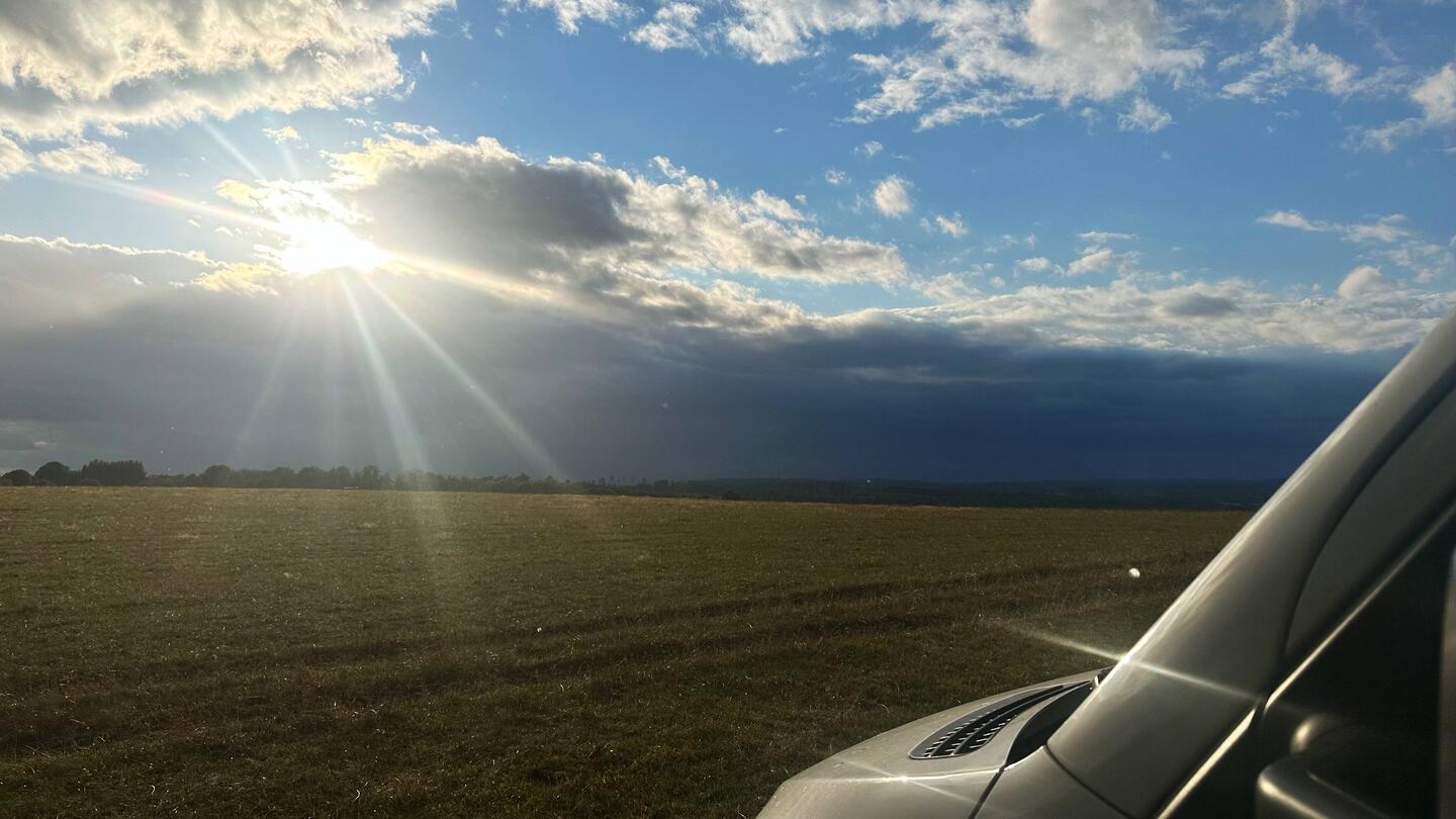 Letzte Sonnenstrahlen des Tages