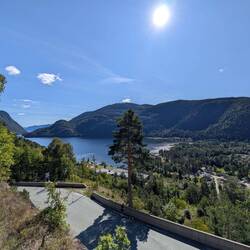 Ausblick bei einem kurzen Pausenstopp