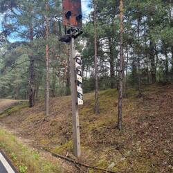 Ein Überbleibsel, als hier die Bahn noch fuhr