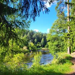 Šventoji - auch ein sehr schöner Fluss.