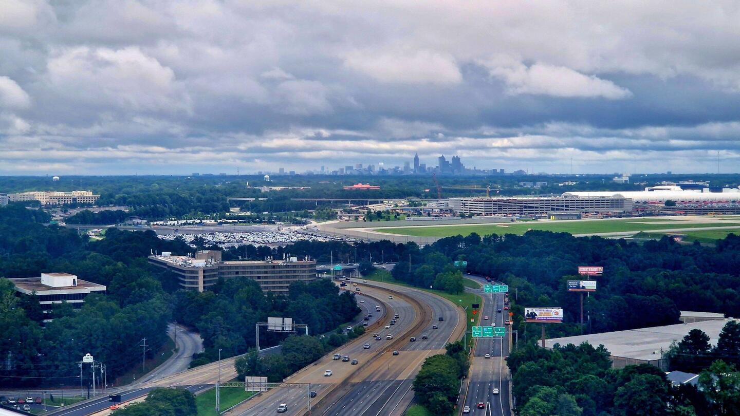 Ankunft in Atlanta
