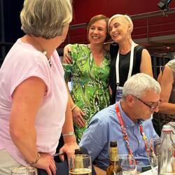 Northern Ireland Team Manager giving Mairead the great news