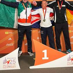 Silver for Pat- last but not least Irish medal