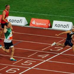 Pat - very happy at silver given his banjaxed hamstring. Lara- treatment please