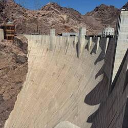 THE DAM, in all its glory, curved for strength