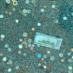 YES, $100 bill in the Fountain