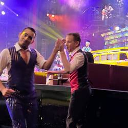 YES, he is right in front of us.