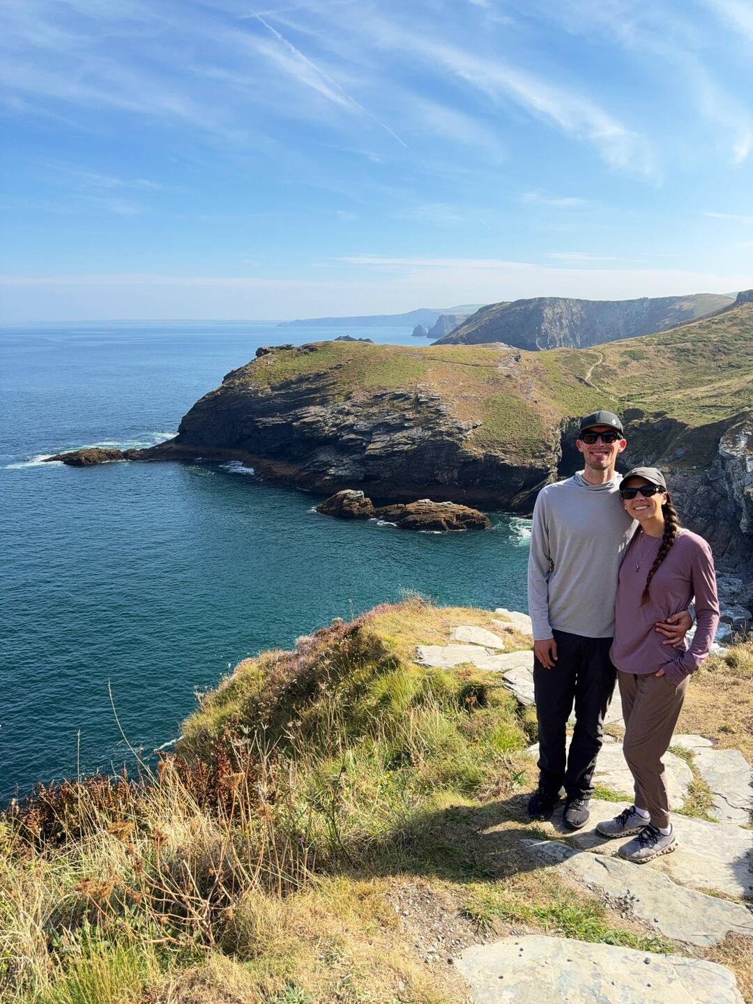 The view from Tintagel Castle ruins