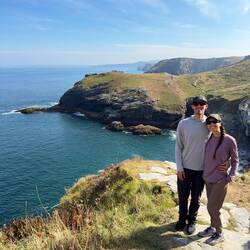 The view from Tintagel Castle ruins